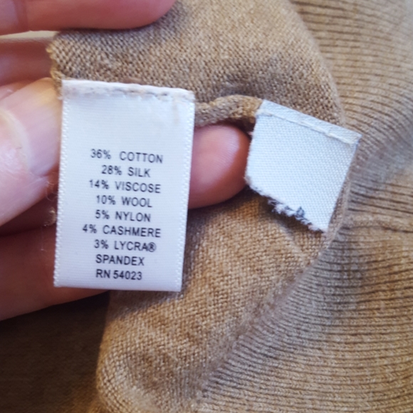 Tan Banana Republic Silk and Wool Sweater - Picture 3 of 5